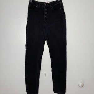 Black washed jeans